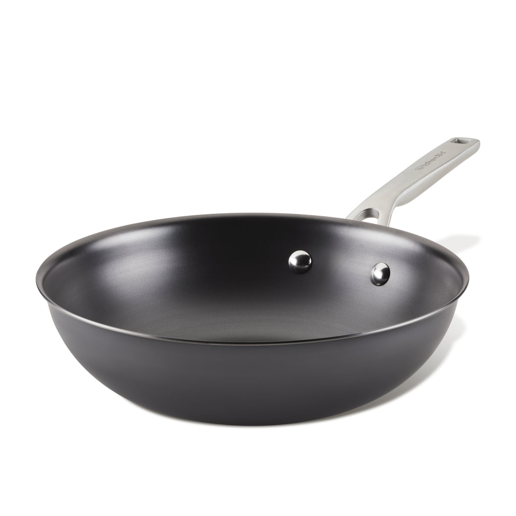 Carbon Steel Wok Pan with Lid and Spatula - Nonstick, Nitrided, Anti-rust - Suitable for All Stoves