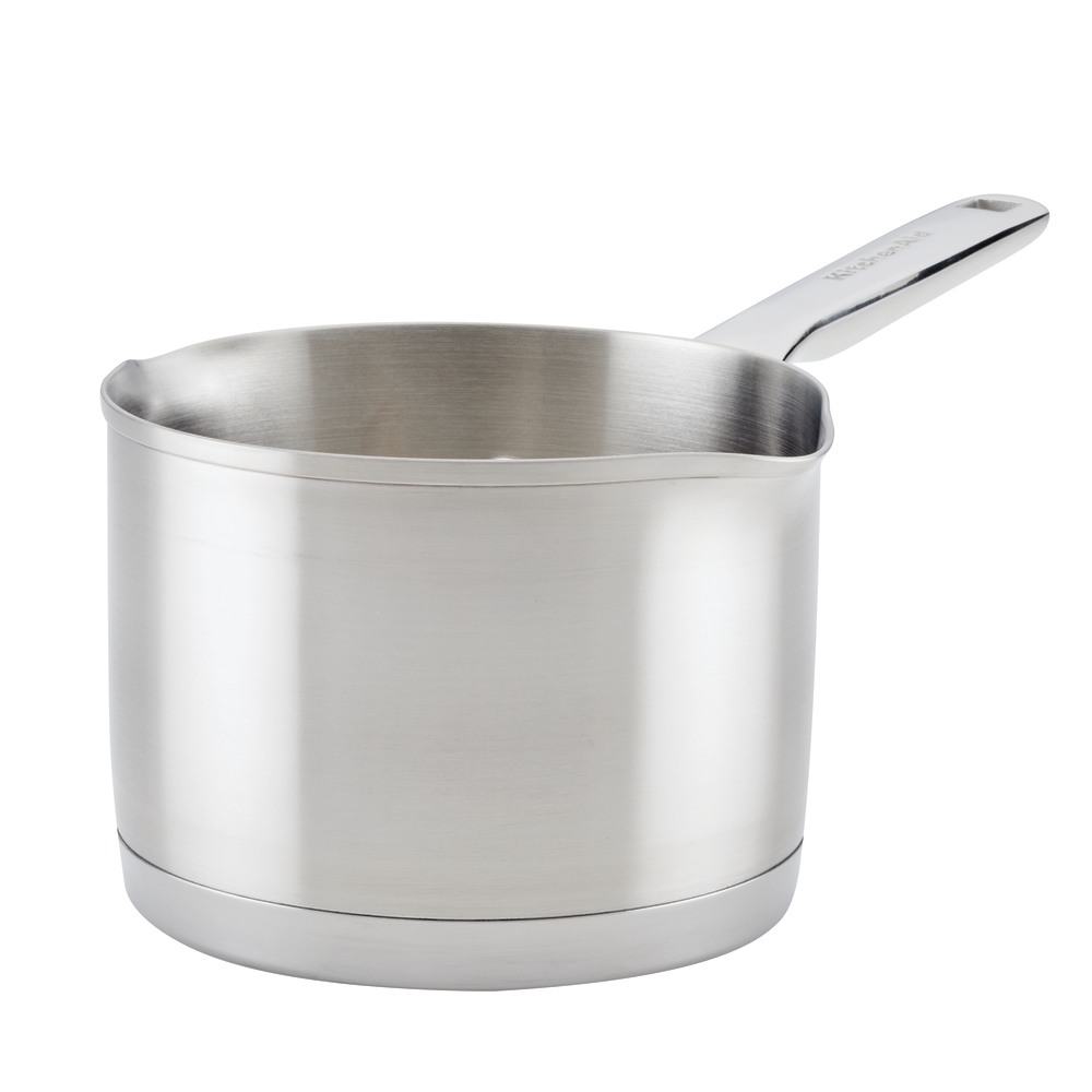 1.5 Quart Stainless Steel Saucepan With Pour Spout, Fosslang