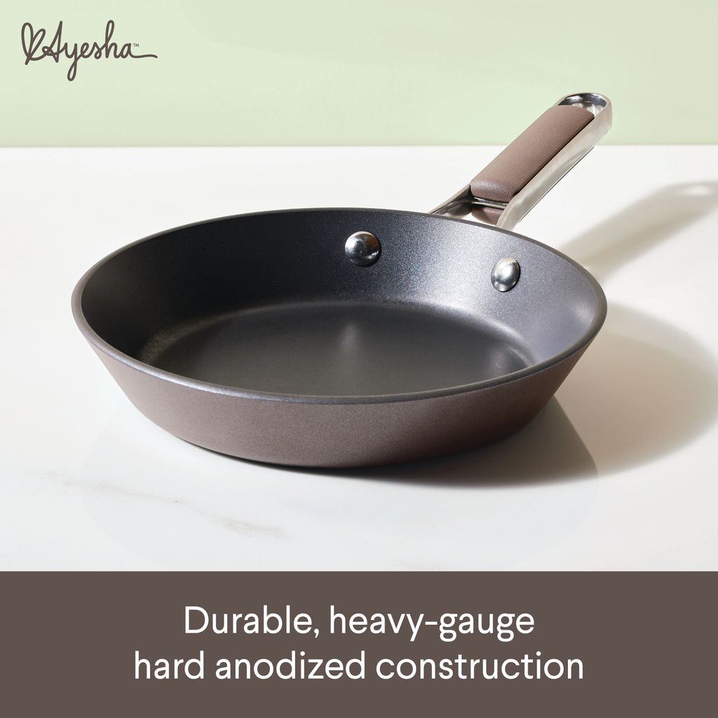 Ayesha Deep Skillet, Covered, Hard-Anodized, 12 Inch