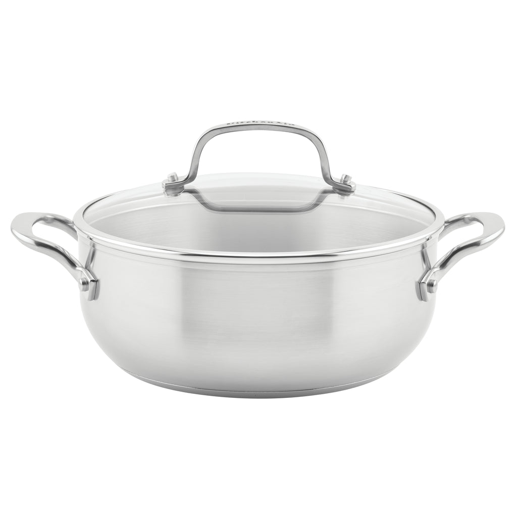 KitchenAid - 4,8 L Hammered stainless steel bowl