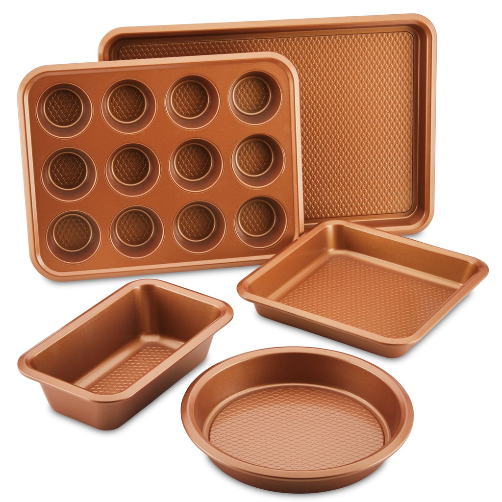 Ayesha Nonstick Bakeware Muffin, Cake Pan, and Springform Pan Set