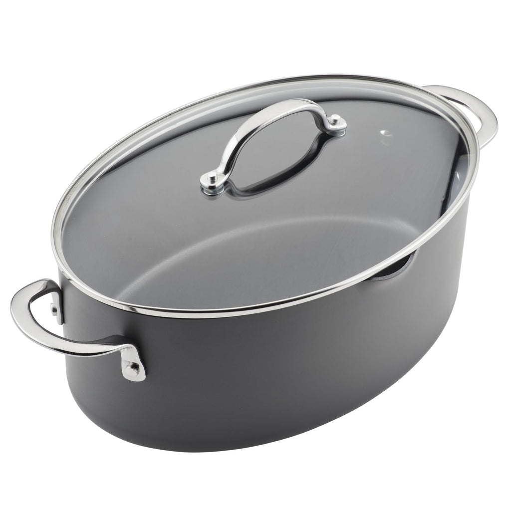 Rachael Ray Cook + Create 12qt Enamel On Steel Stockpot With Lid