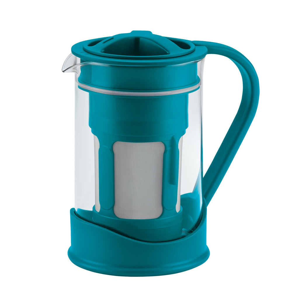 Bonjour Ceramic Coffee and Tea 8 Demitasse Cup French Press Aqua