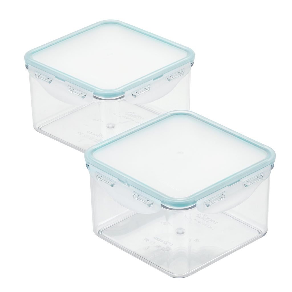 LocknLock Tritan Square Food Storage Container, 44-Ounce, Set of 2