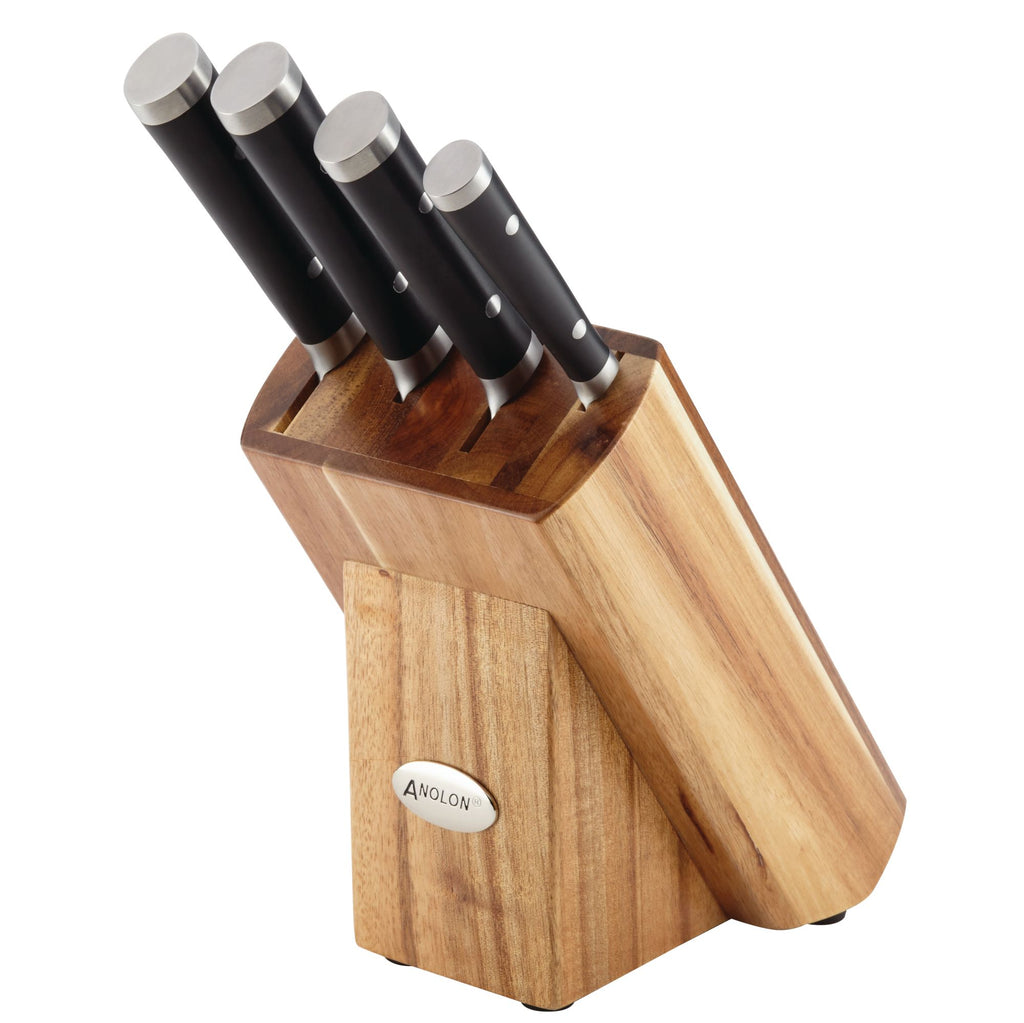 Prestige Acacia Magnetic 6-Piece Knife Block Set