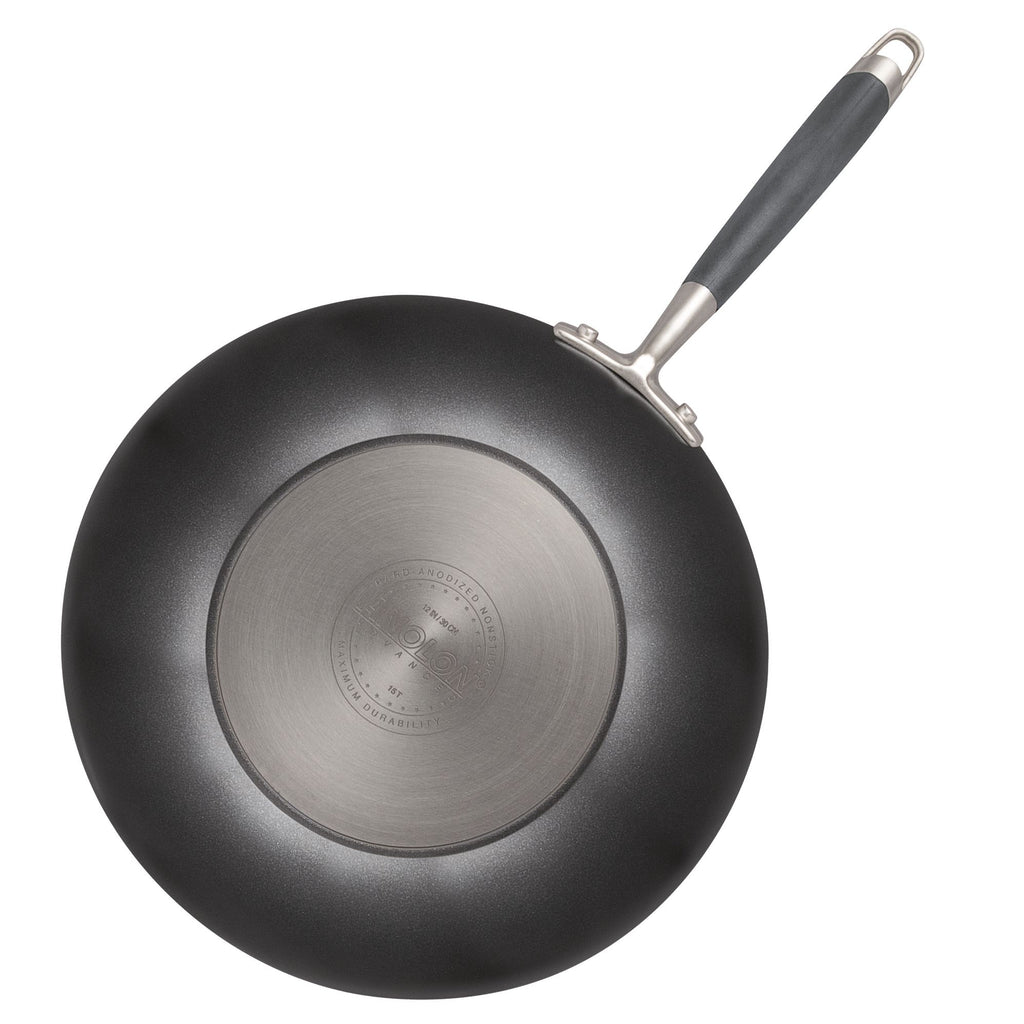 Anolon Advanced Hard-Anodized Nonstick 12-Inch Deep Frying Pan with Glass  Lid / Nonstick Skillet, 12 Inch, Bronze