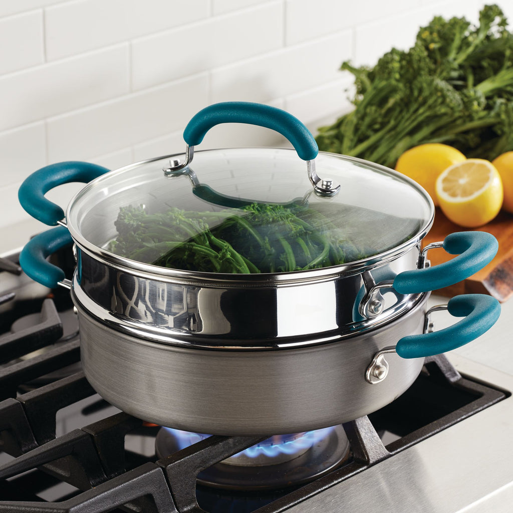 Rachael Ray Create Delicious 11pc Hard Anodized Nonstick Cookware, Teal in  the Cooking Pans & Skillets department at