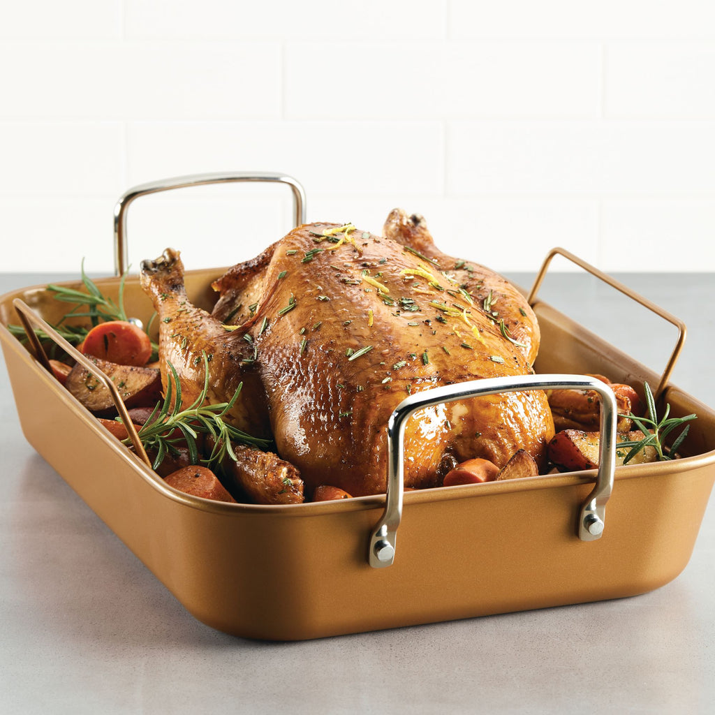 Farberware 17x 13 Roasting Pan with Rack