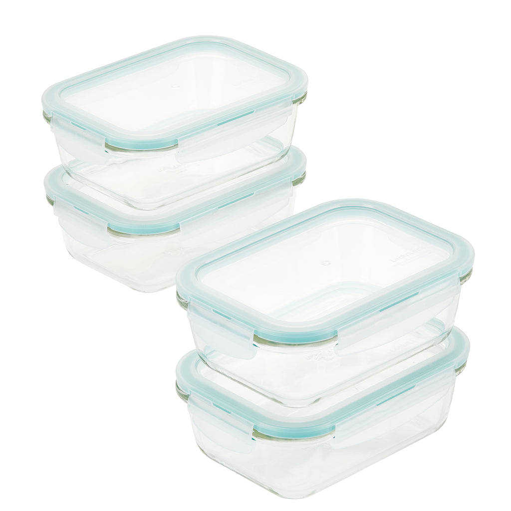 (Set of 3) Square Microwave Food Storage Tray Containers - 3  Section/Compartment Divided Plates w/Vented Lid - Assorted Colors