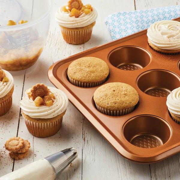 6 Cups Round Non Stick Muffin Tray Cake Mould Cup Cake Baking Pan Molds
