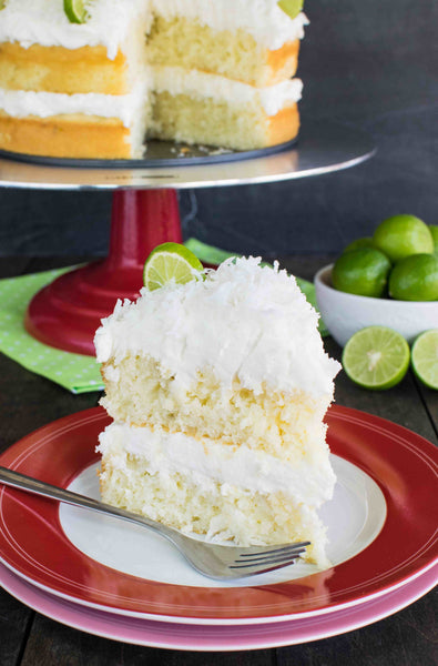 Coconut Key Lime Rum Cake - PotsandPans.com