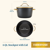 6-Quart Ceramic Nonstick Stockpot with Lid