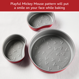 3-Piece Nonstick Mickey Head Cake Pan Set