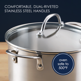 6-Quart Stainless Steel Induction Stockpot with Lid