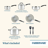 10-Piece Stainless Steel Cookware Set