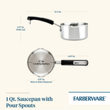 1-Quart Stainless Steel Saucepan