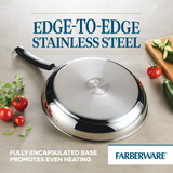 12.25-Inch Stainless Steel Frying Pan