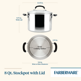 8-Quart Stainless Steel Stockpot