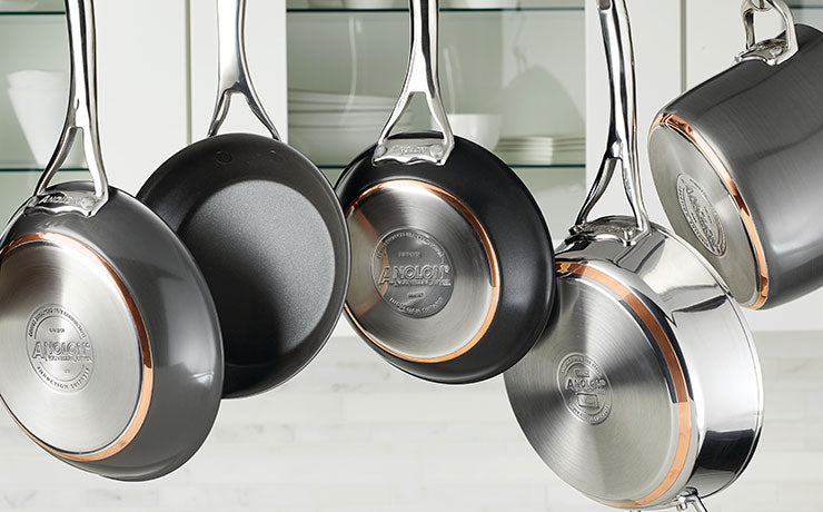 KitchenAid Hard Anodized Nonstick Cookware Set-Toffee Delight 