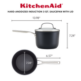 Hard Anodized Induction Covered Saucepan