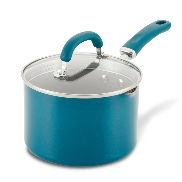 Ayesha Curry Enamel on Steel Stockpot, 12 qt. - Twilight Teal, 1 - Baker's