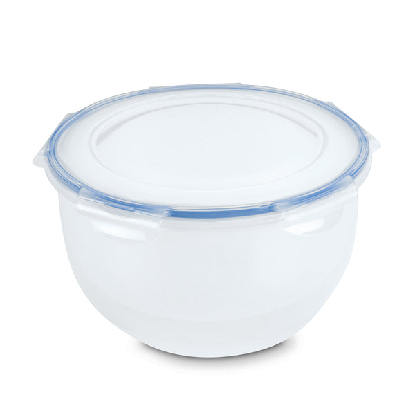 Lock & Lock Clear Plastic Container Canister With White Lid 4L