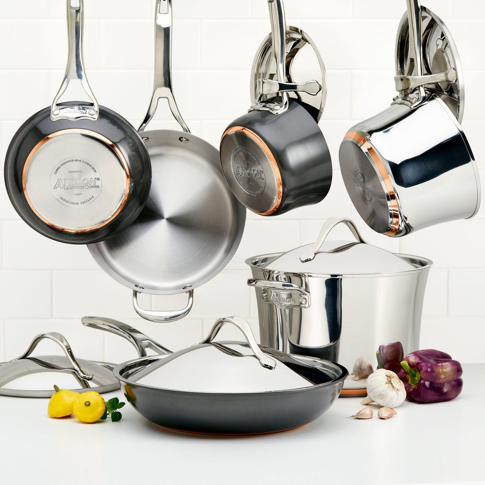 Anolon Hard deals Anodized 11pc cookware