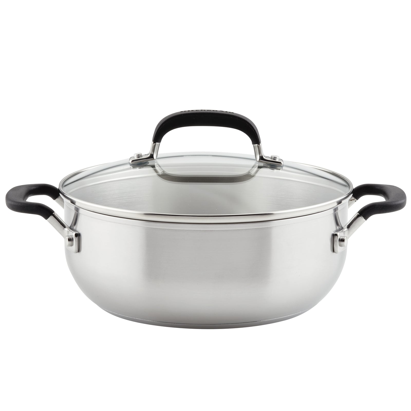 Stainless Steel 4 Quart Casserole with Lid PotsandPans