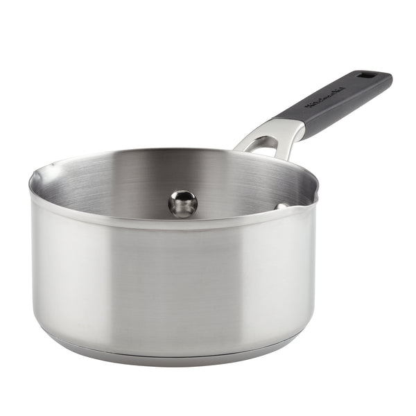 Farberware 1 Qt Stainless Steel Even Heat Distribution Sauce Pan With Lid