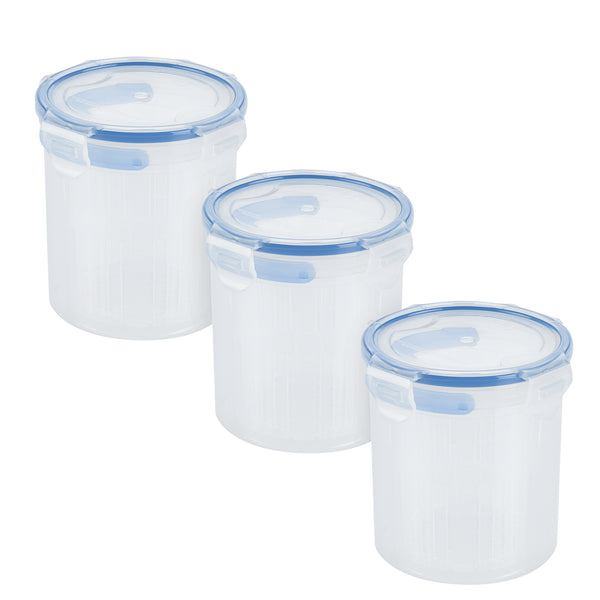 LocknLock Twist 24-Piece Food Storage Container Set, Clear