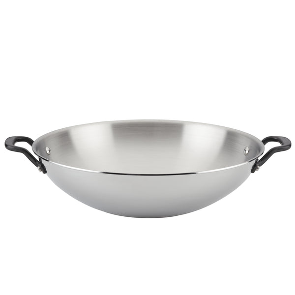 KitchenAid 5-Ply Clad Stainless Steel Frying Pan Set, 2pc - Bed