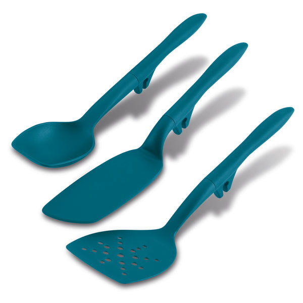 Rachael Ray Cutlery Japanese Stainless Steel Utility Knife Set, Teal,  2-Piece